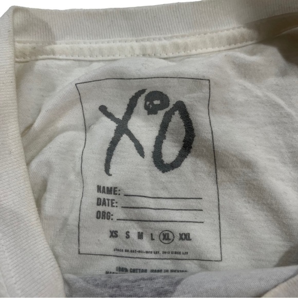 The Weeknd After Hours Acid Tee 12th Hour White T-Shirt Sz XL Blinding Lights - Picture 10 of 12